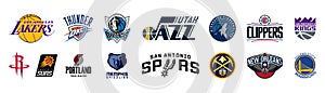 Basketball teams. Utah Jazz, GS Warriors, Mavericks, Timberwolves, Memphis Grizzlies, Sacramento Kings, Denver Nuggets, LA Lakers