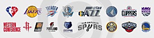 Basketball teams. Utah Jazz, GS Warriors, Mavericks, Timberwolves, Memphis Grizzlies, Sacramento Kings, Denver Nuggets, LA Lakers