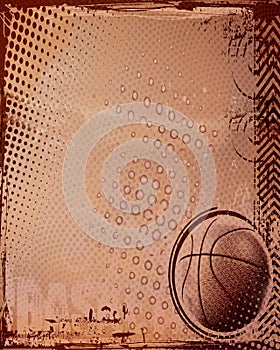 Basketball Texture Background for Templates