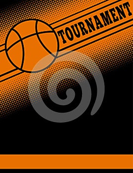 Basketball themed flier template