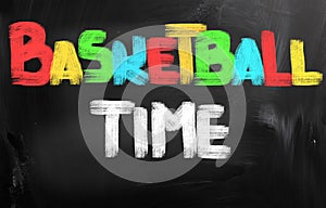 Basketball Time Concept