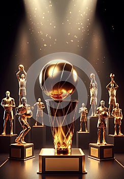 Basketball trophies