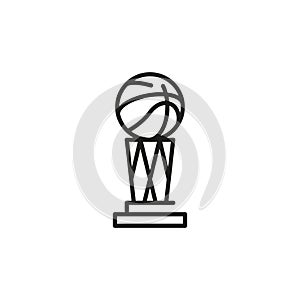 Basketball trophy icon