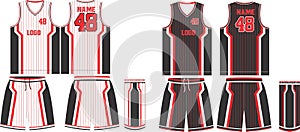 Basketball uniform Custom Design mock ups templates design for basketball club t-shirt mockup for basketball jersey. shirt shorts