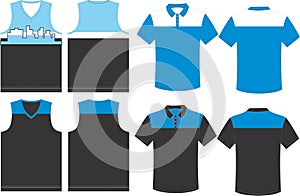 Basketball Uniform Jerseys Front and Back View Mock ups Templates