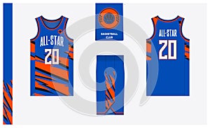 Basketball uniform mockup template design. Basketball jersey, basketball shorts in front, back, side view. Basketball logo design.