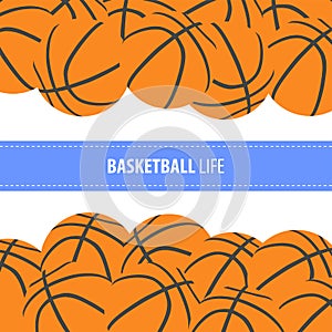 Basketball vector background