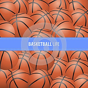 Basketball vector background