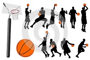 Basketball vector set