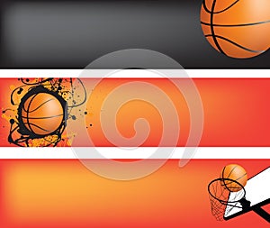 Basketball web banner set photo