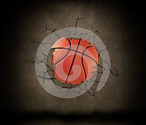 Basketball wedged photo