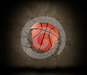 Basketball wedged