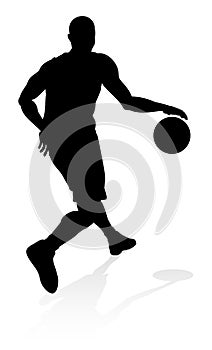 Basketballl player silhouette