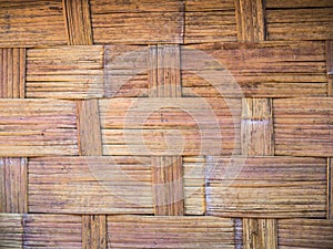 Basketery bamboo wall background dark color