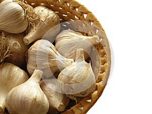 Basketful of garlic