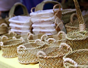 Basketry basketwork Spain enea esparto basket photo