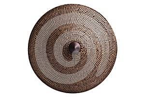 Basketry (Wickerwork) of rattan, isolated with clipping paths. photo