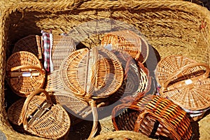 Basketry traditional handcraft in spain