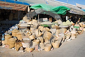 Baskets at Souk in Gabes, Tunisia