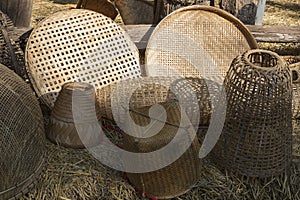 Basketwork handmade from nature