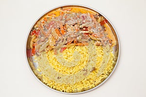 Basmati rice plate