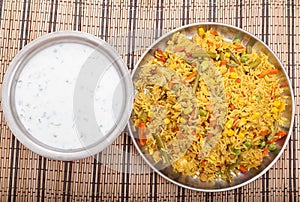 Basmati rice with yogurt