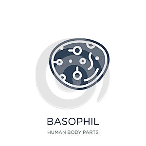 basophil icon in trendy design style. basophil icon isolated on white background. basophil vector icon simple and modern flat