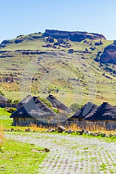 Basotho Cultural Village in Drakensberg Mountains South Africa