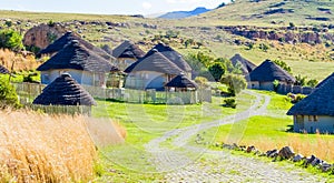 Basotho Cultural Village in Drakensberg Mountains South Africa