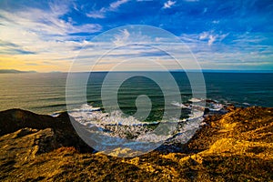 The Basque coast near Barrika, Spain photo