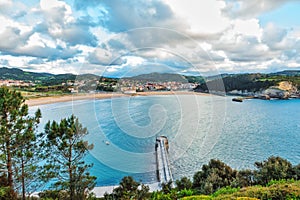 The Basque coast in Plentzia and Gorliz. photo