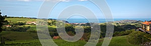 Basque Country coast panoramic view