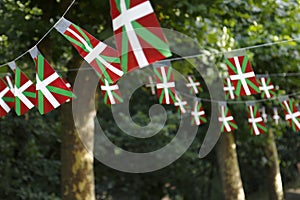 Basque country flags.