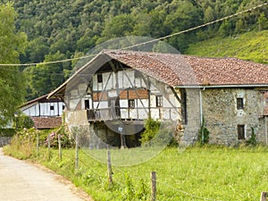 Basque Country tradicional house in Oma