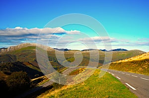 Basque landscape, between half-light and dizziness