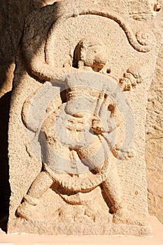 Basrelief at Royal Centre on Hampi