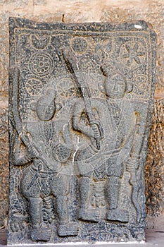 Basrelief at Royal Centre on Hampi