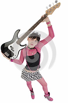 Bass Babe In Pink And Black