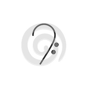 Bass Clef vector icon