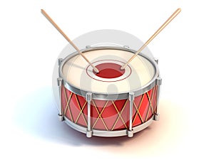 Bass drum instrument 3d illustration photo