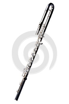 Bass Flute Isolated On White Background