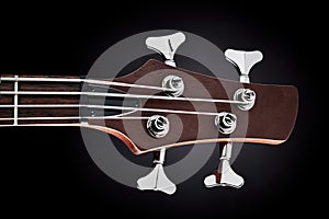 Bass guitar headstock