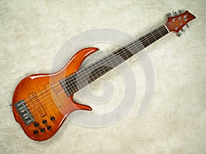 Bass guitar honey color full