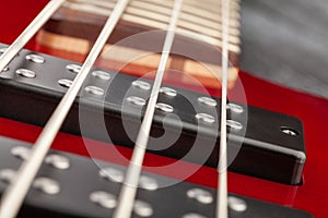 bass guitar pickups macro