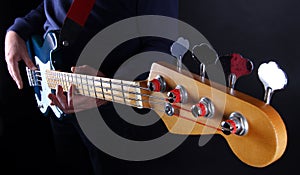 Bass guitar player