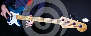 Bass guitar player