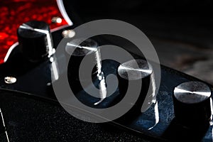 bass guitar preamp knobs