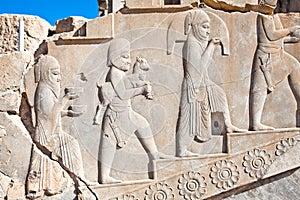 Bass relief ,f Persepolis, Iran photo