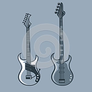 Bass and solo guitars