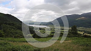 Bassenthwaite Lake District Allerdale near Keswick Cumbria England uk fed by River Derwent